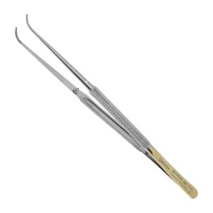 Tissue Plier plain curved 18,0cm t/c