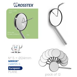 Mirror 5# plane european single side (pack of 12)