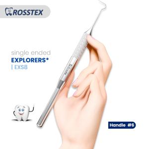 Explorer fig. 8 with handle no. 6 single ended