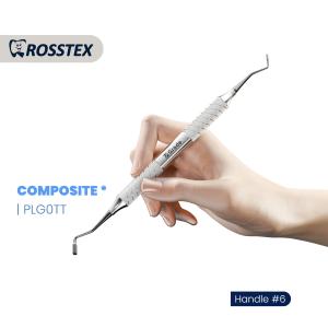 Composite Instrument Tanner titanium nitride coating fig. 0 with handle no. 6