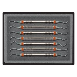 Long Gracey Curettes Kit with handle no. 3 (pack of 7)