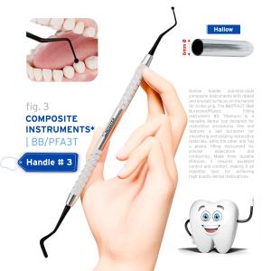 Composite fig. 3 titanium nitride coating with handle no. 3