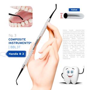 Composite fig.bbl3 titanium nitride coating with handle no. 3