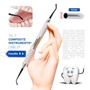 Composite fig.bbl3 titanium nitride coating with handle no. 6