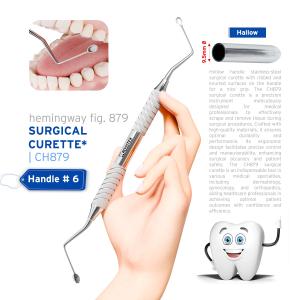 Hemingway Surgical Curette fig. 879 with handle no. 6