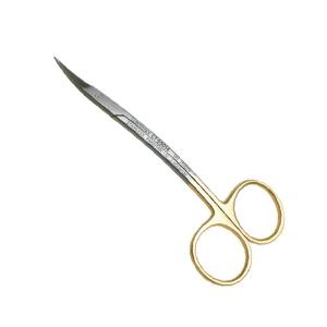 Scissors lagrange 11,5cm d. curved/serrated