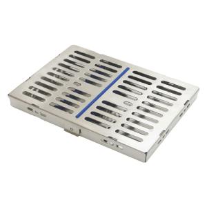 Cassette 9x13.5x2.5cm with blue silicon